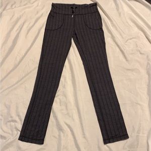 lululemon athletica Black Striped Pants